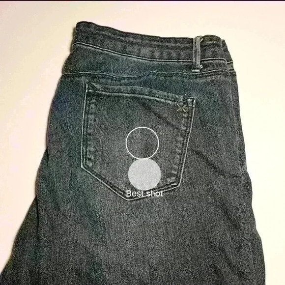 Kim Kardashian premium denim women's jeans curvy Meduim wash blue size 14 #97 - Picture 1 of 6